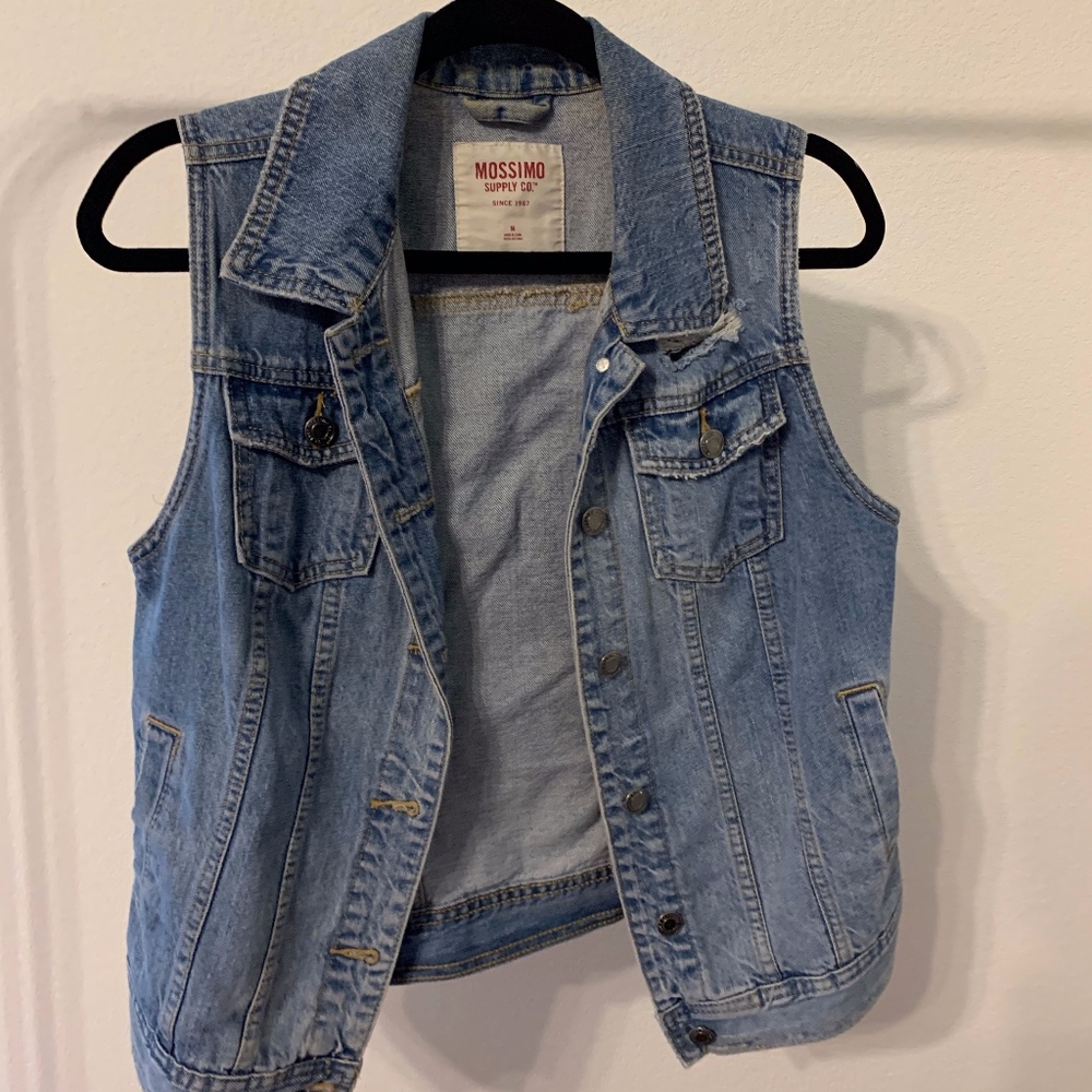 TARGET DISTRESSED DENIM VEST!